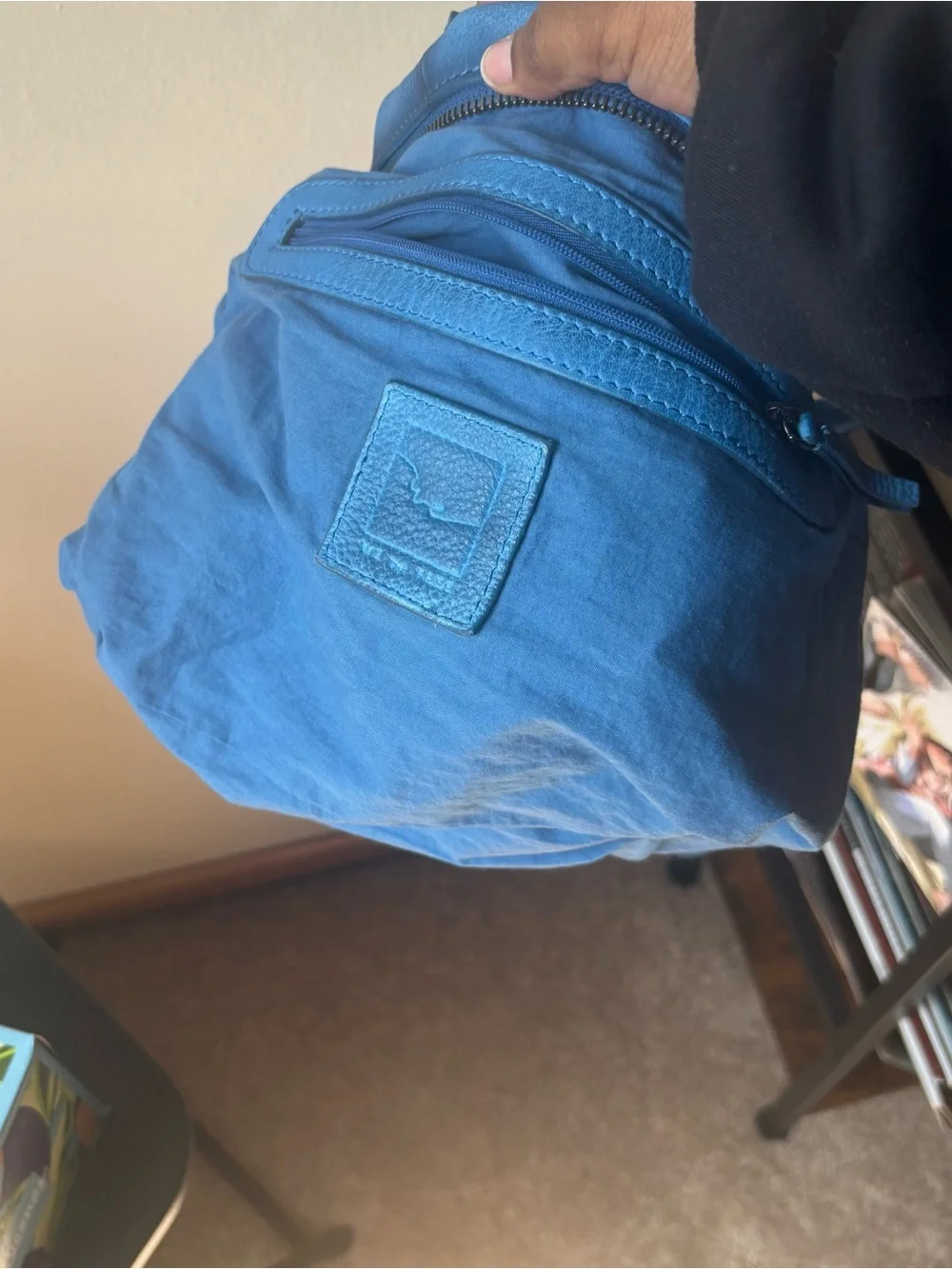 Free People Baby Emerson Tote Bag in Santorini Blue - Picture 6 of 8